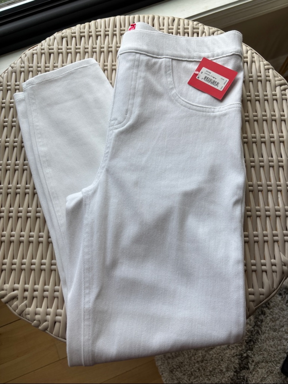 SPANX Women’s White JEANISH Stretch Jeans